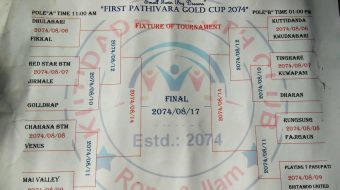 प्रथम पाथीभरा गोल्डकपको टाइसिट सार्वजनिक