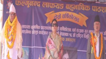 राष्ट्रपतीले गरिन फाल्गुनन्दको शालिक अनावरण