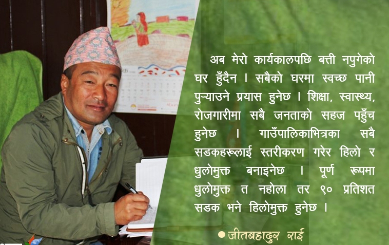 चार वर्षभित्र ९० प्रतिशत सडक हिलोमुक्त : माईजोगमाई गाउँपालिका ​अध्यक्ष राई