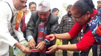 चुलाचुली गाउँपालिकाको प्रशासकीय भवनको सिलान्यास