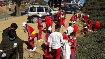पूर्वको पर्यटकीय क्षेत्र कन्याममा प्याब्सनद्धारा सरसफाई