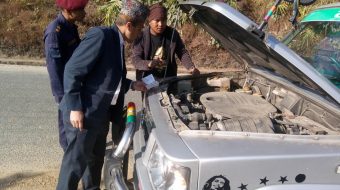 चालकको स्वास्थ्य परिक्षण सहितको चेकजाँच मेची राजमार्गमा सम्पन्न
