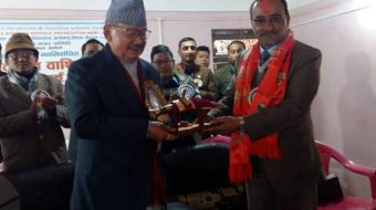 प्याब्सनका प्रदेश १ का अध्यक्ष युवराज बाशिष्ठलाई सूर्योदय नगर प्याब्सनको शुभकामना