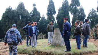 दुई देशका सुरक्षा अधिकारीद्धारा सीमा क्षेत्रको निरिक्षण