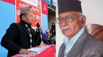 नेपाल कम्युनिष्ट पार्टीका व्युरो सदस्य खतिवडा र जिल्ला सेक्रेटरी दिपेन पक्राउ