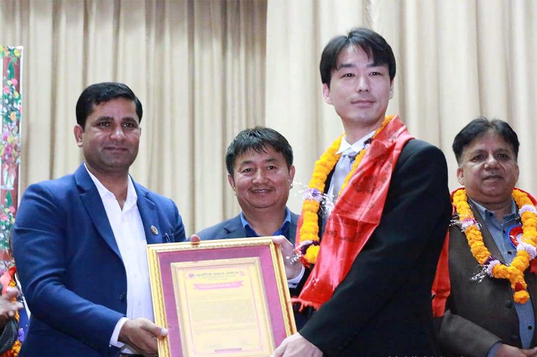जापानमा इलामको चिया प्रवर्द्धन गर्ने  ताचुया सम्मानित