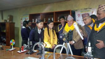 सरस्वती माध्यमिक विद्यालय सन्दकपुर विज्ञान प्रयोगशाला
