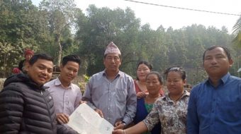 किरात संग्रहालय निर्माणका लागि राई परिवारले गरे जग्गादान