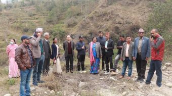 प्रदेश नं १ सरकारको बजेटबाट सुर्योदय नगरपालिकामा निर्माणाधिन भौतिक संरचनाहरु सासंदहरुद्धारा अनुगमन