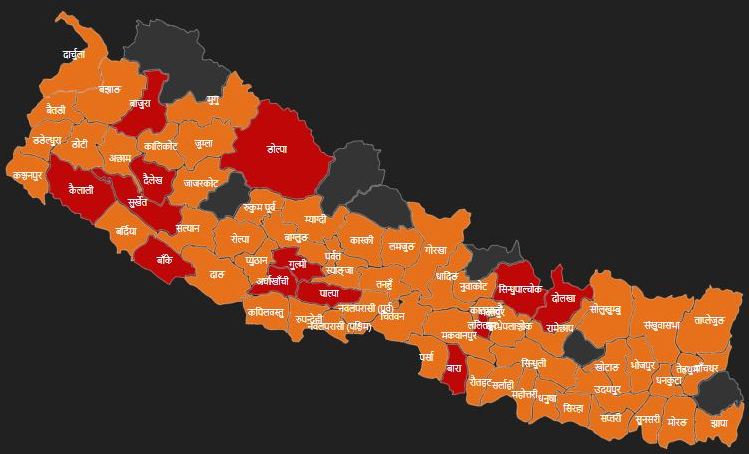 यी हुन् कोरोना नदेखिएका इलाम सहित नेपालका ७ जिल्ला