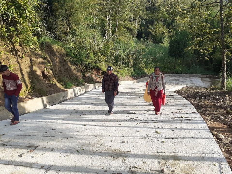 माईजोगमाईको नयाँबजारबाट ल्यान्डफिल्ड साइट जाने बाटो निर्माण अन्तिम चरणमा