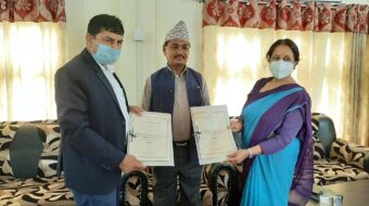 प्रदेक एक सरकारको कृषि मन्त्रालय र एनटिभी इटहरी च्यानलबिच सहकार्यको संझौता
