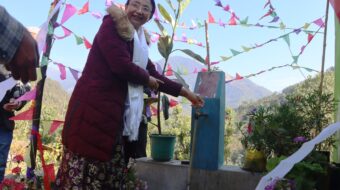 सुन्दकपुर २ को माइमझुवामा गिताङ खानेपानी आयोजनाको उद्घाटन