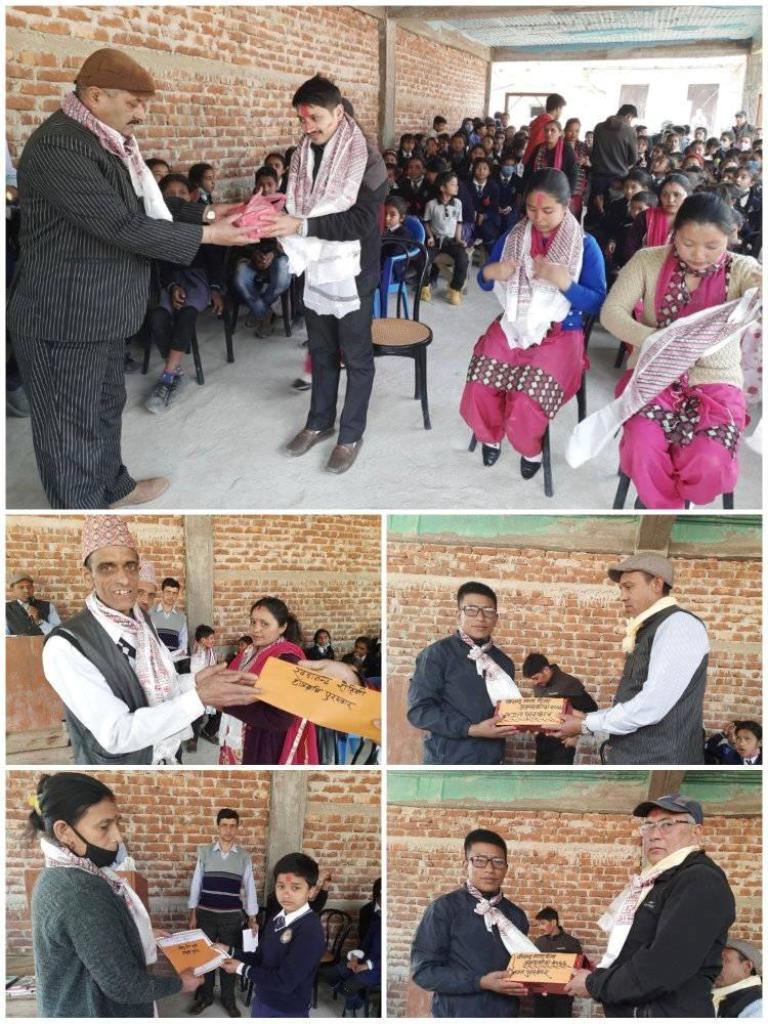 ज्ञानोदयमा छात्रवृत्ति बितरण, सम्मान तथा स्वागत कार्यक्रम