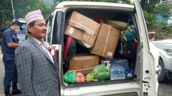 स्वास्थ्य सामग्री लिएर कृषिमन्त्री राना गृहजिल्ला इलाममा