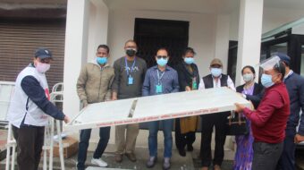 अभियानबाट सूर्योदय, रोङ र माईजोगमाईमा स्वास्थ्य सामग्री हस्तान्तरण