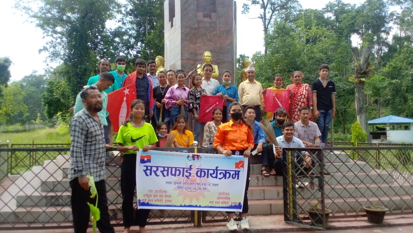 सुखानी शहिद सहादत स्थलमा सरसफाई