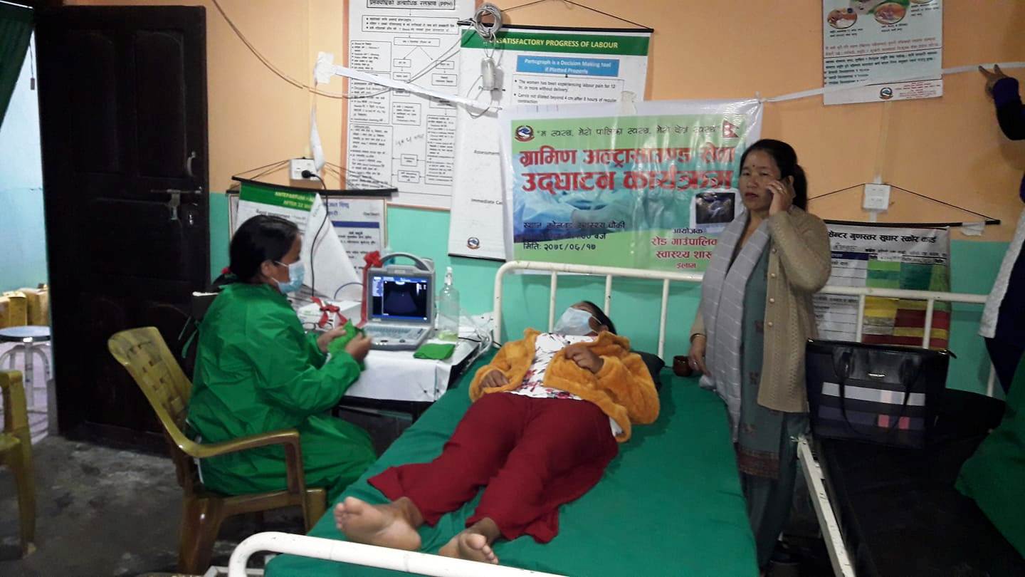 इलामको रोङ गाउँपालिकामा ग्रामिण अल्ट्रासाउण्ड सेवा संचालन