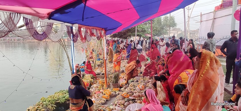 छठ पर्व विधिवत् सुरु, आज ‘नहाय–खाय’