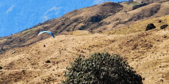 इलामको तुम्लिङ्गमा प्याराग्लाइडिङ को परिक्षण (फोटो फिचर )