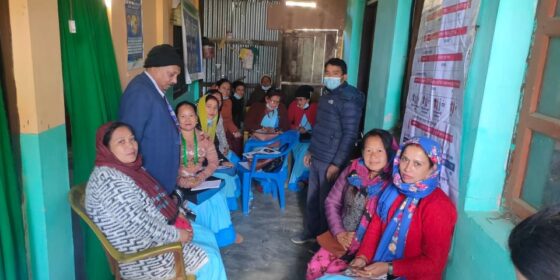 रोङमा मोवाइलबाट गर्भवती र सुत्केरी विवरण