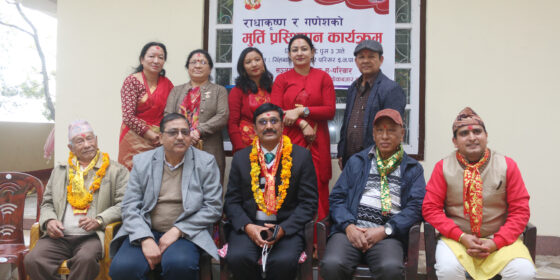 प्रधान परिवारले सिंहवाहिनी मन्दिरमा मुर्ति प्रतिस्थापन