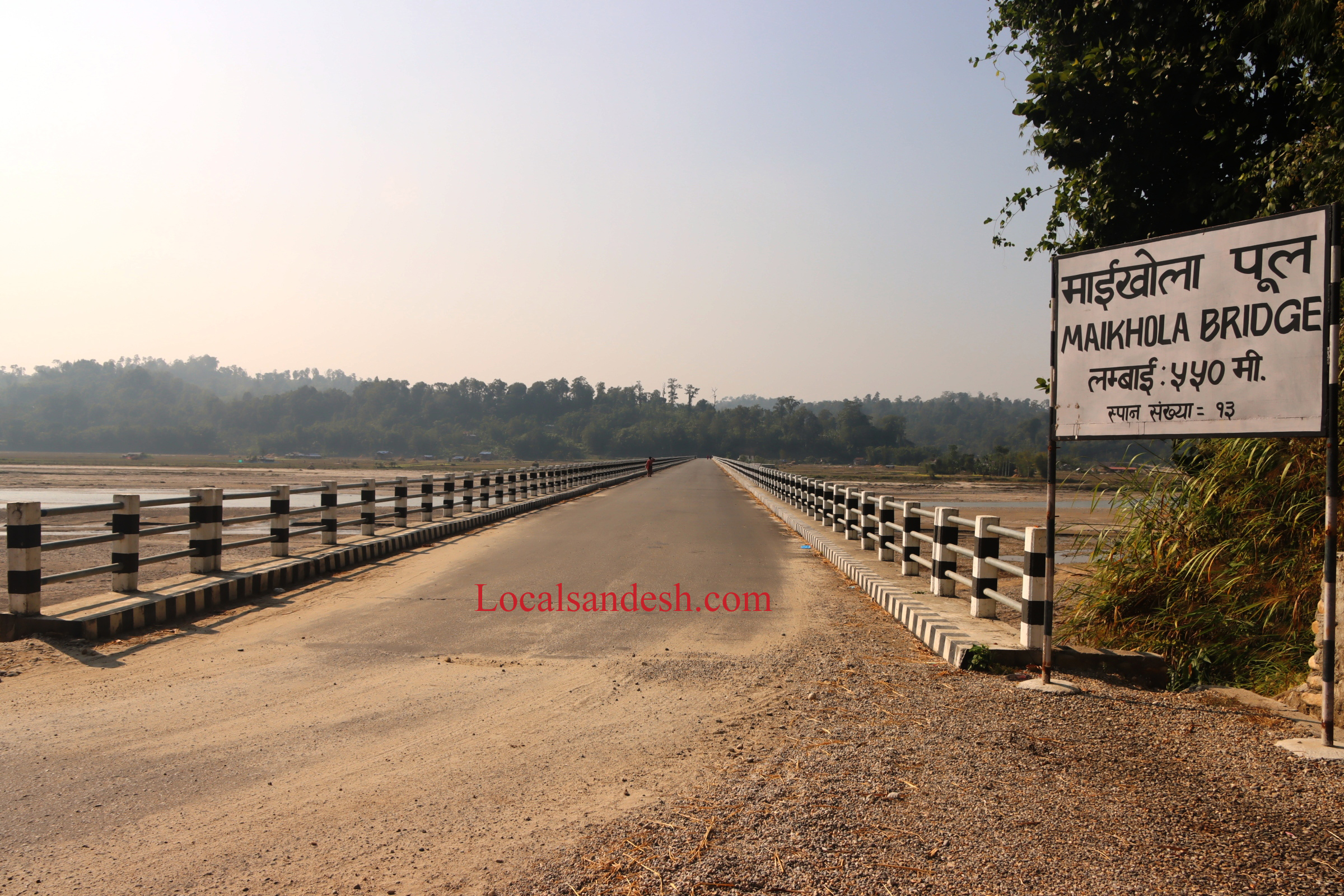 इलामको माइ खोलामा ५ सय मिटर लामो पक्की पुल (फोटो फिचर )
