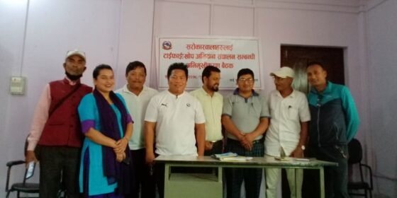 माईमा टाइफाइट विरुद्धको खोप लगाइने