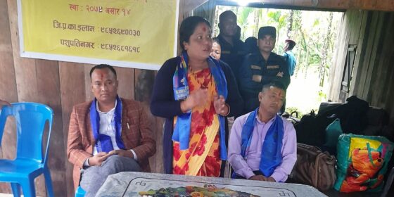इलामको रोङ गाउँपालिकाको बहुवनमा प्रहरीको अस्थायी चौकी