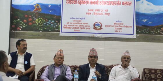 एक स्वास्थ्य रणनीति कार्यान्वयनका लागि विराटनगरमा अन्तरक्रिया