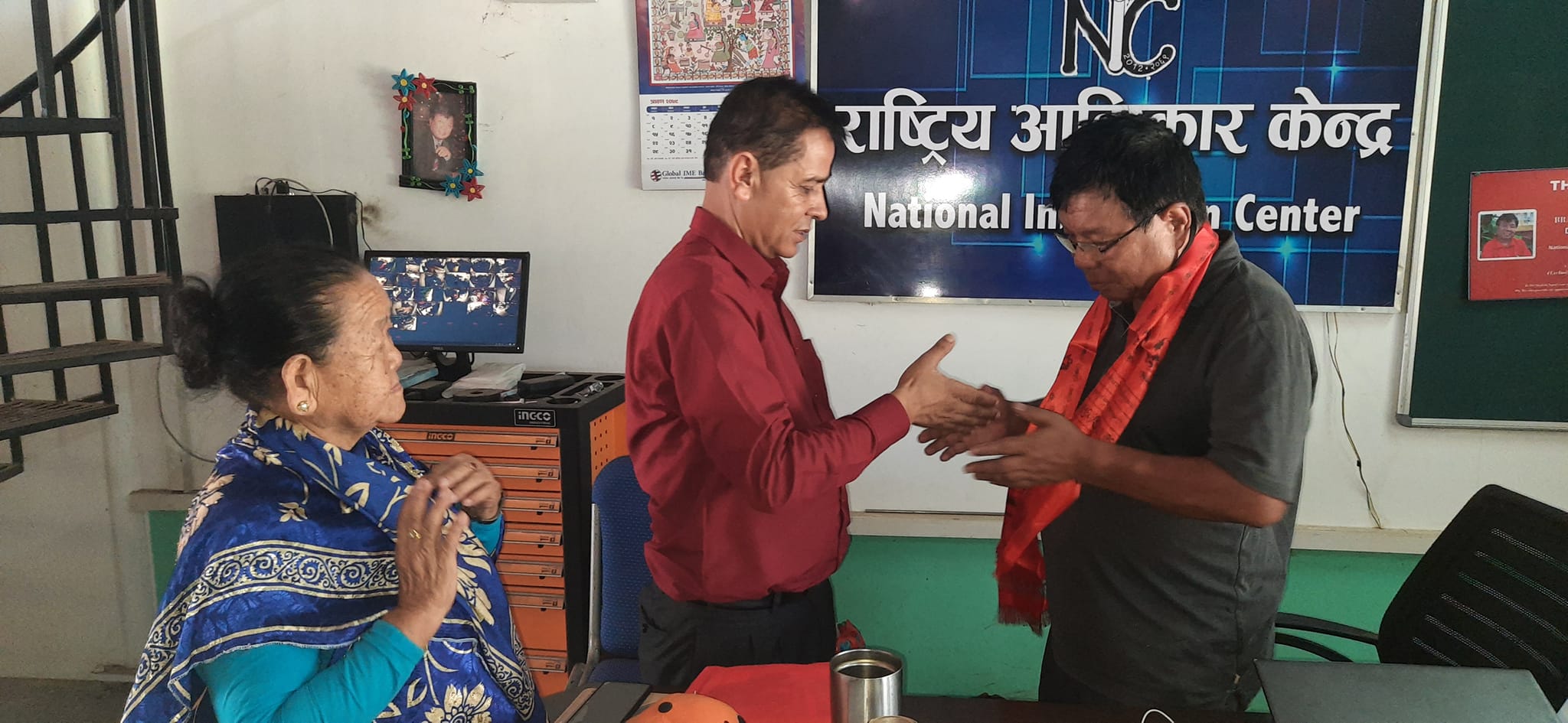 इलाम नगरपालिकाको टोलीद्धारा आविष्कार केन्द्र अवलोकन