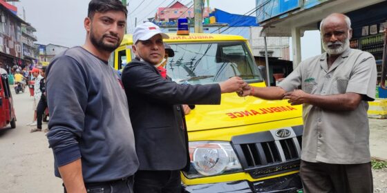 माईजोगमाई गाउँपालिका आइपुग्यो एम्बुलेन्स (फोटो फिचर )