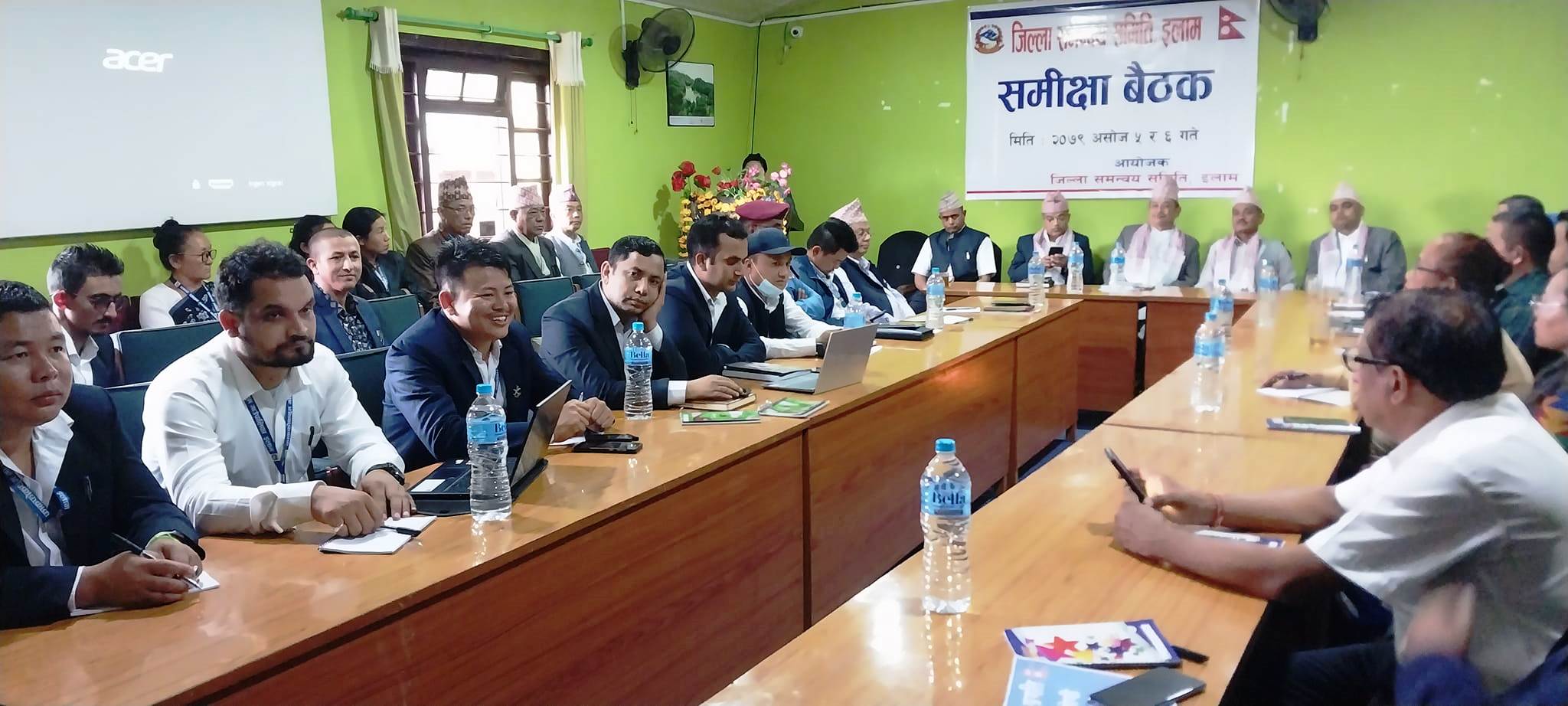 जिल्ला समन्वय समितिमा समक्षिा बैठक शुरु,जिल्लासभा शुक्रबार
