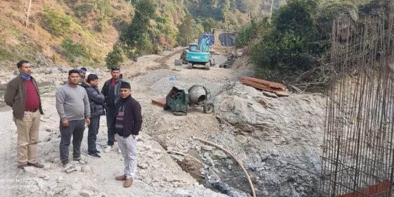 विकास योजनाको अनुगमनलाई तिब्रता दिदै नगर प्रमुख केदार थापा