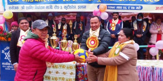 रोङ गाउँपालिकामा राष्ट्रपति रनिङ शिल्ड खेलकुद सम्पन्न