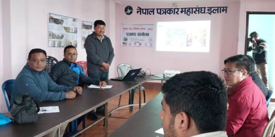 इलामको वायुको गुणस्तर संवेदनशील समूहका मानिसका लागि अस्वस्थ