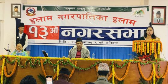 इलाम नगरपालिका इलामको तेर्ह्रौं नगरसभामा पेश गरिएको आ.व २०८०/८१ को आर्थिक प्रस्ताव