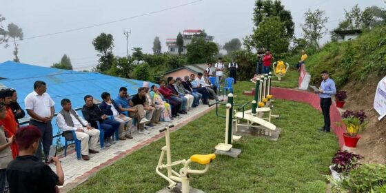 इलाम नगरपालिकाबाट इलाम क्याम्पसमा खुल्ला व्यायामशाला (तस्बिरहरु)