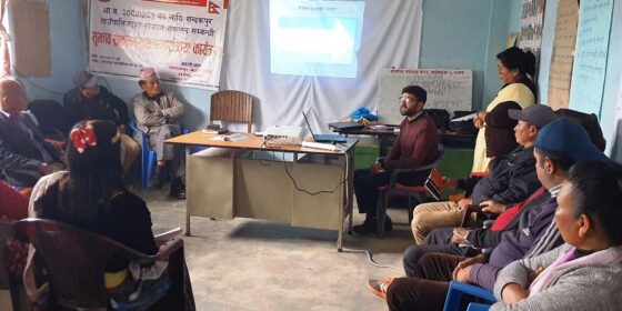 योजना छनौटका लागि ५ वटै वडामा अन्तरक्रिया र सुझाव संकलन गर्दै सन्दकपुर गाउँपालिका 