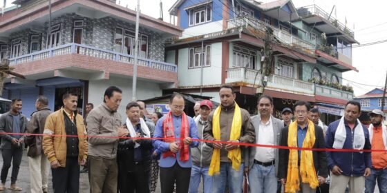 पशुपतिनगर–मानेभञ्ज्याङ जोड्ने सडक उद्धघाटन