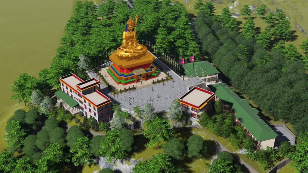 १५ करोडको लागतमा रोङमा बौद्ध गुम्बा निर्माणको थालनी (फोटो फिचर)