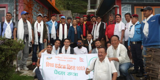 पर्यटन दिवसमा पशुपतिनगर देखि थुम्केसम्म पदयात्रा (तस्बिर )