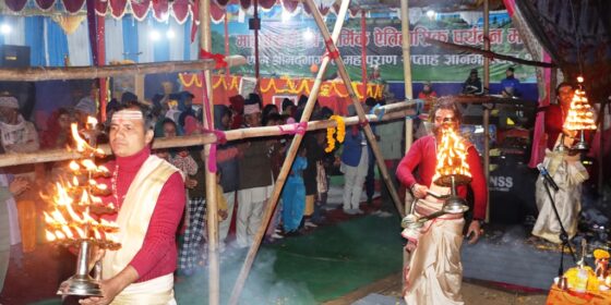 माईपोखरी त्रि–धार्मिक पर्यटन उत्सवमा संगीतमय आरती (तस्बिरहरु)