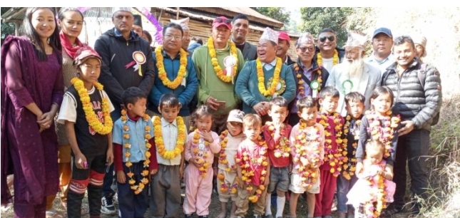 माङसेबुङ गाउँपालिका-३ रतुवाबैंसीमा बाल विकास केन्द्र स्थापना