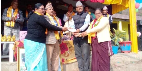छोराको स्मृतिमा कन्काई माविमा पुर्वशिक्षक कार्की दम्पतीद्वारा पाँच लाखको अक्षयकोष स्थापना
