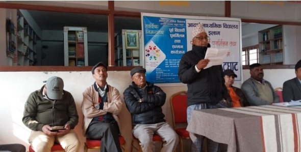 पूर्वविद्यार्थी खोज्दै प्रधानमन्त्री र मन्त्री उत्पादन गरेको आदर्श मावि
