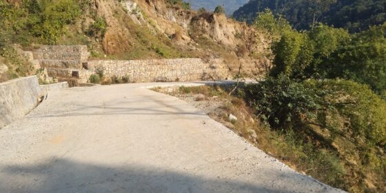 फाकफोकथुमले गर्‍यो नौ हजार आठ सय ४६ मिटर सडक ग्राभेल