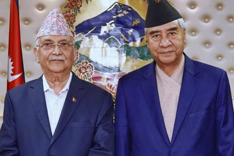 मध्यरातमा ओली र देउवाबीच सहमति : राष्ट्रिय सहमतिको सरकार, आलोपालो प्रधानमन्त्री