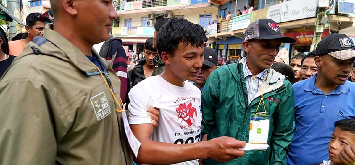 रेडपाण्डा ट्रेल म्याराथनमा विशाल राई सर्वोत्कृष्ट