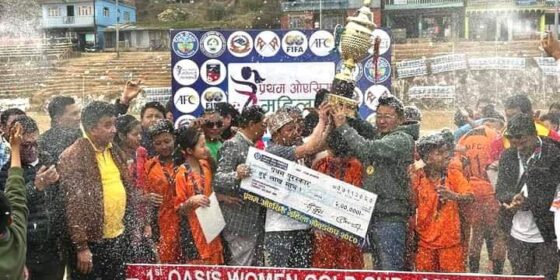 प्रथम ओएसिस महिला गोल्डकपको नाफा १ लाख १३ हजार